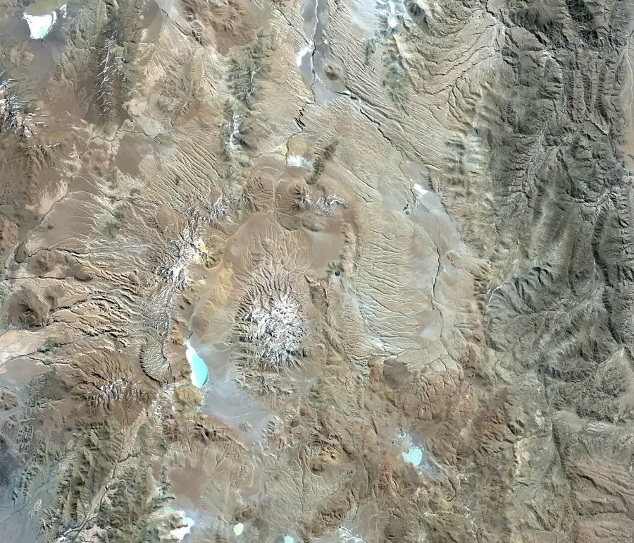 La carte Cerro Galán