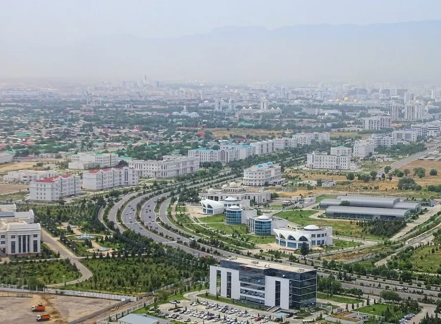 La carte Achgabat
