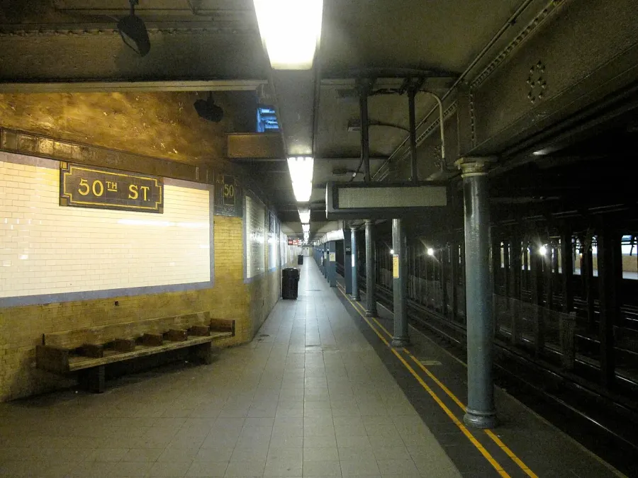 La carte IRT Broadway-Seventh Avenue Line