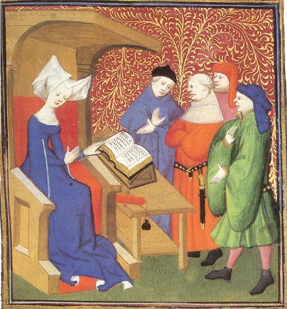 La carte Christine de Pizan