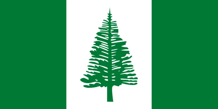 La carte Drapeau de l'île Norfolk