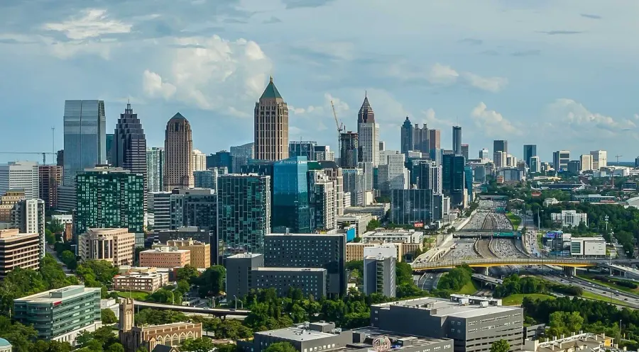 La carte Atlanta