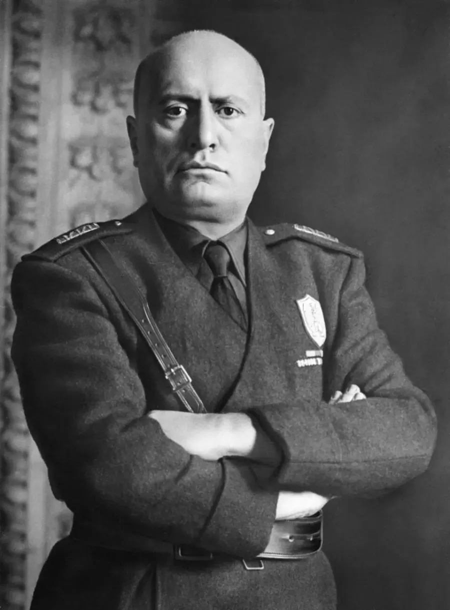 La carte Benito Mussolini