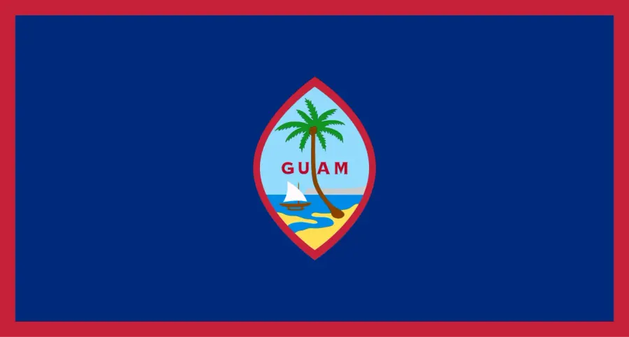 La carte Drapeau de Guam
