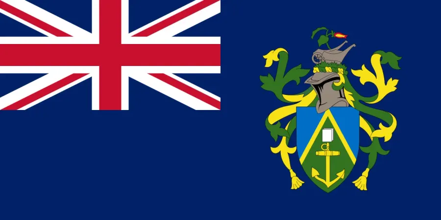 La carte Drapeau des îles Pitcairn