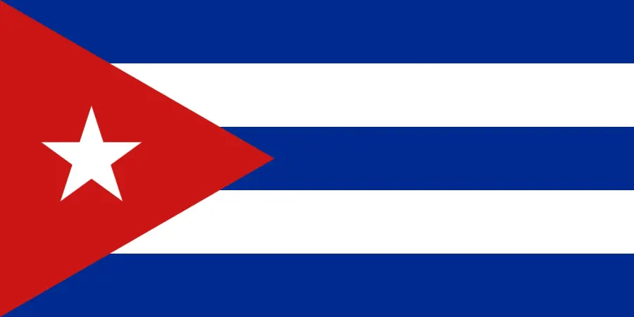 La carte Équipe de Cuba de football