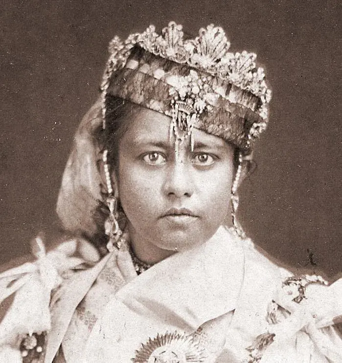 La carte Shah Jahan Begum