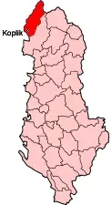 The Malësi e Madhe District card
