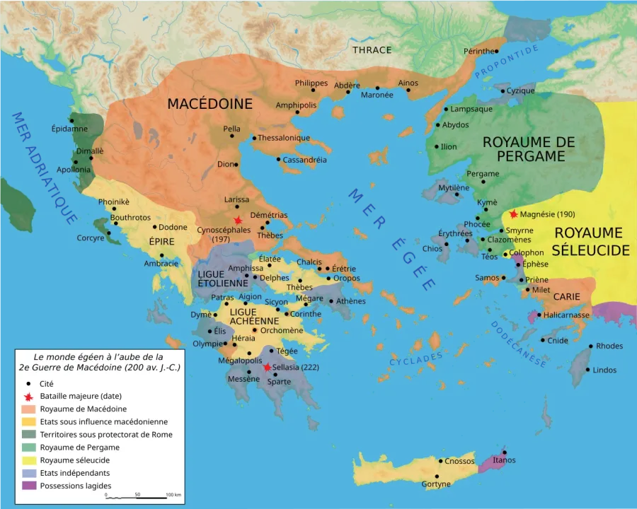 La carte Antigonides