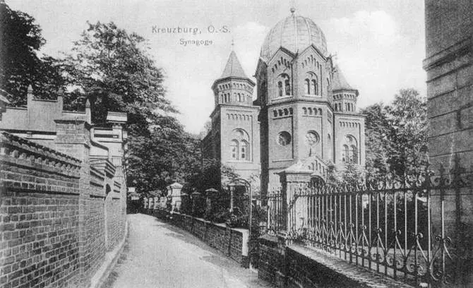 La carte Synagogue de Kreuzburg