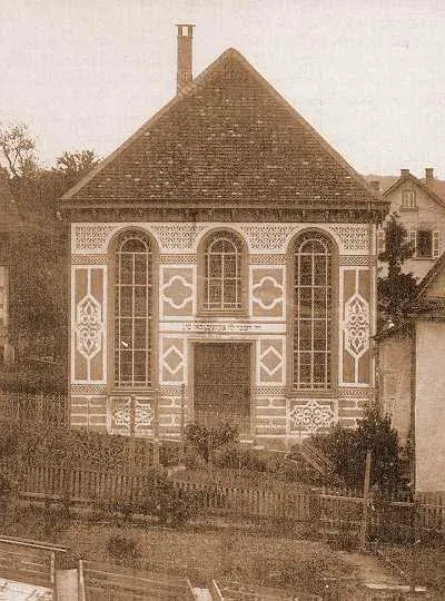La carte Synagogue de Tübingen