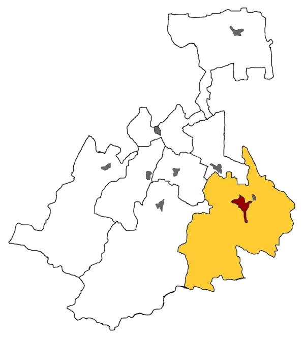 La carte Conflit en Ossétie du Nord de 1992