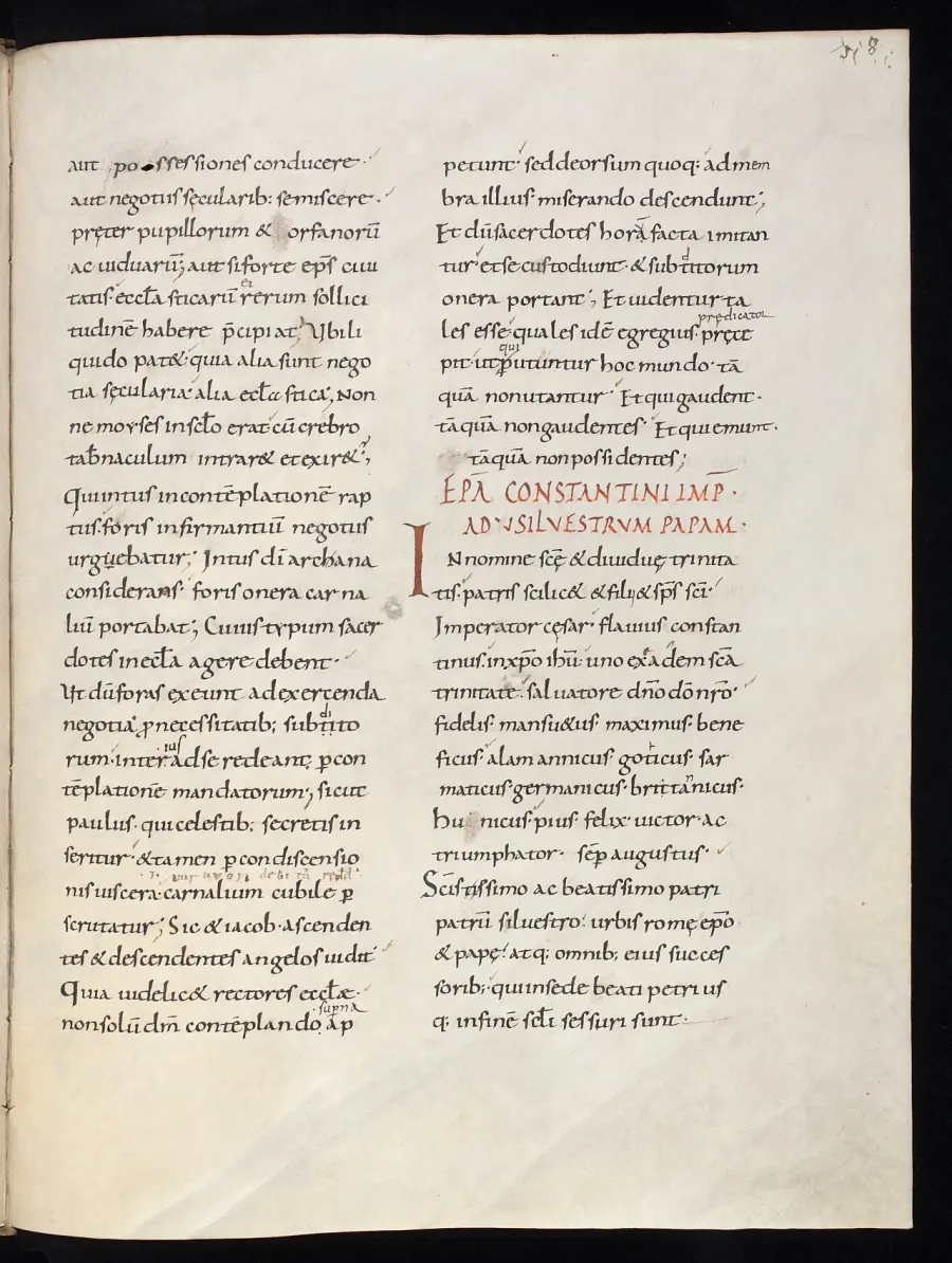 The Donation of Constantine card