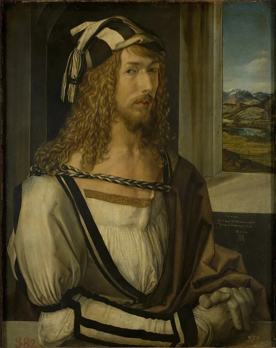La carte Autoportrait aux gants