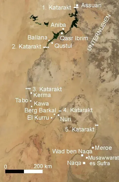 La carte Royaume de Koush
