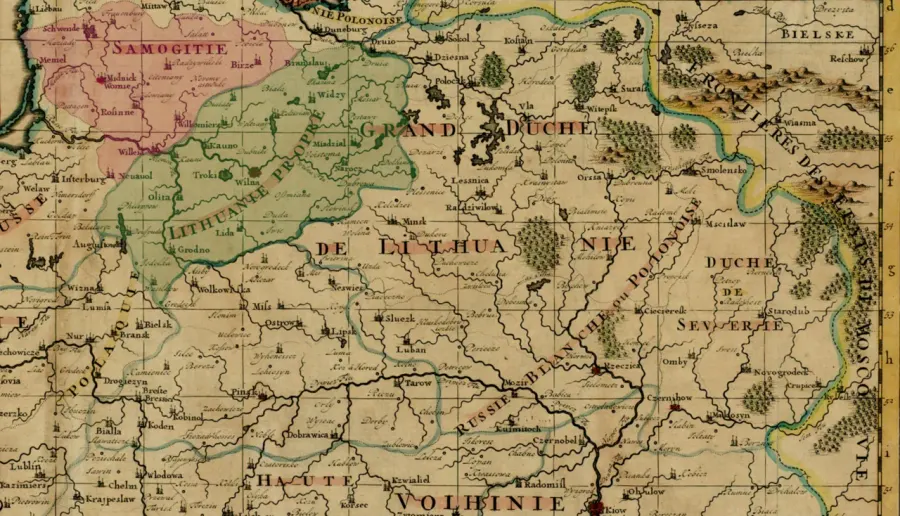 La carte Lituanie proprement dite