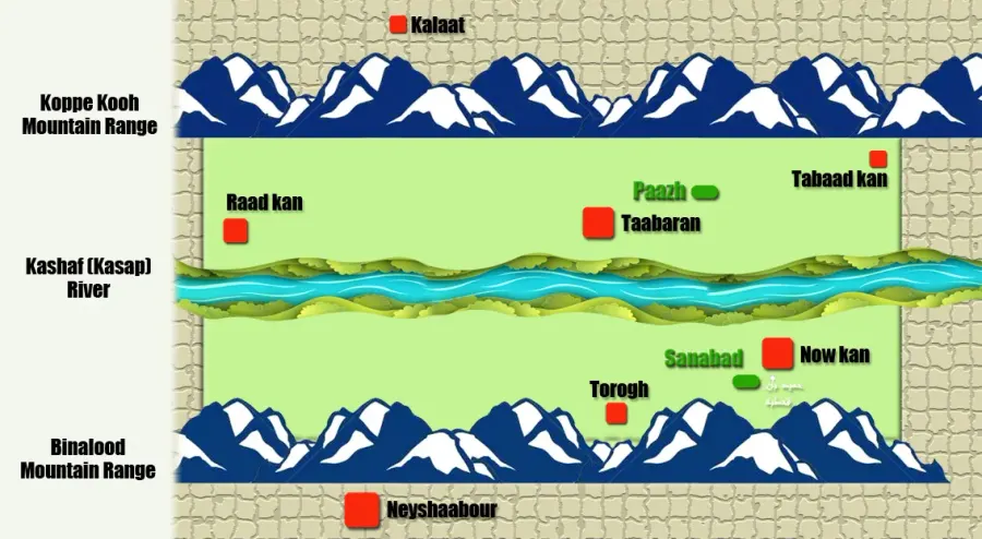 La carte Torghabeh
