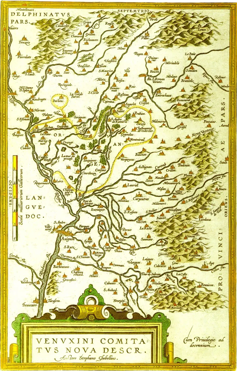 La carte Juifs du pape