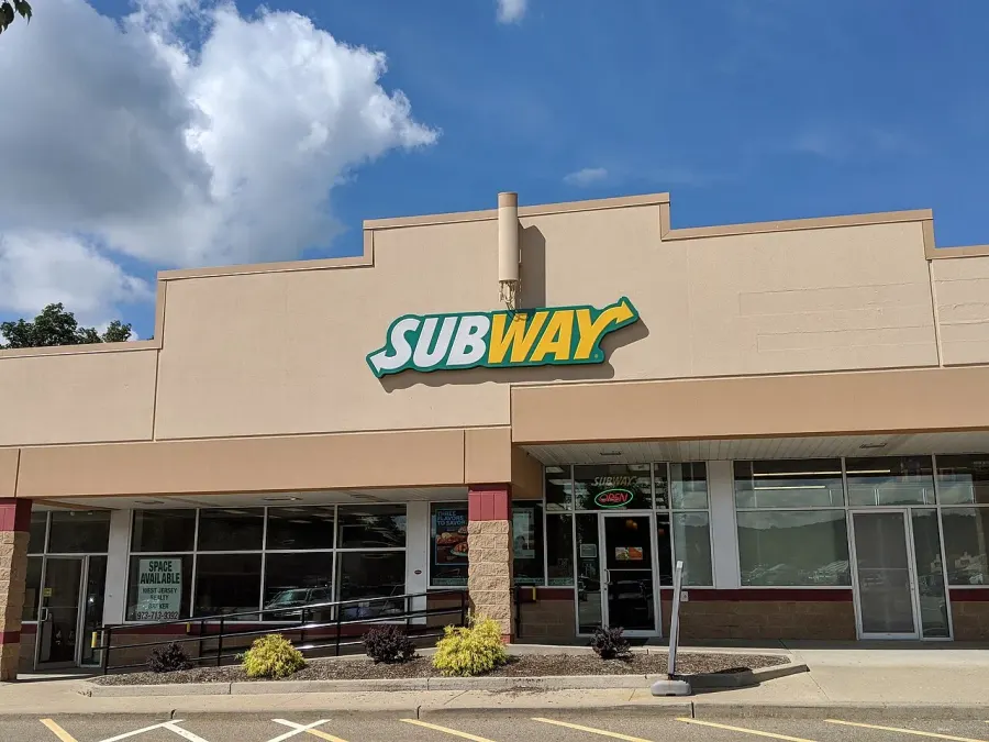 La carte Subway