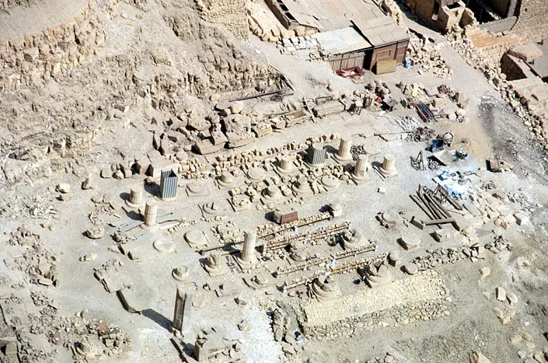 La carte Temple funéraire de Thoutmôsis III