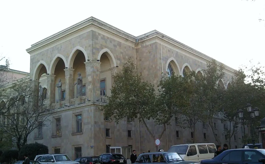 La carte Bibliothèque nationale d'Azerbaïdjan