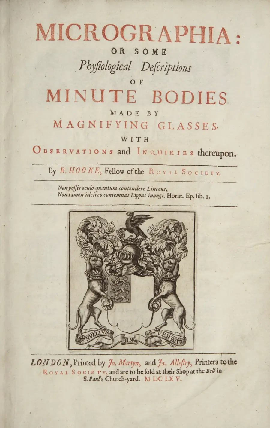 The Micrographia card