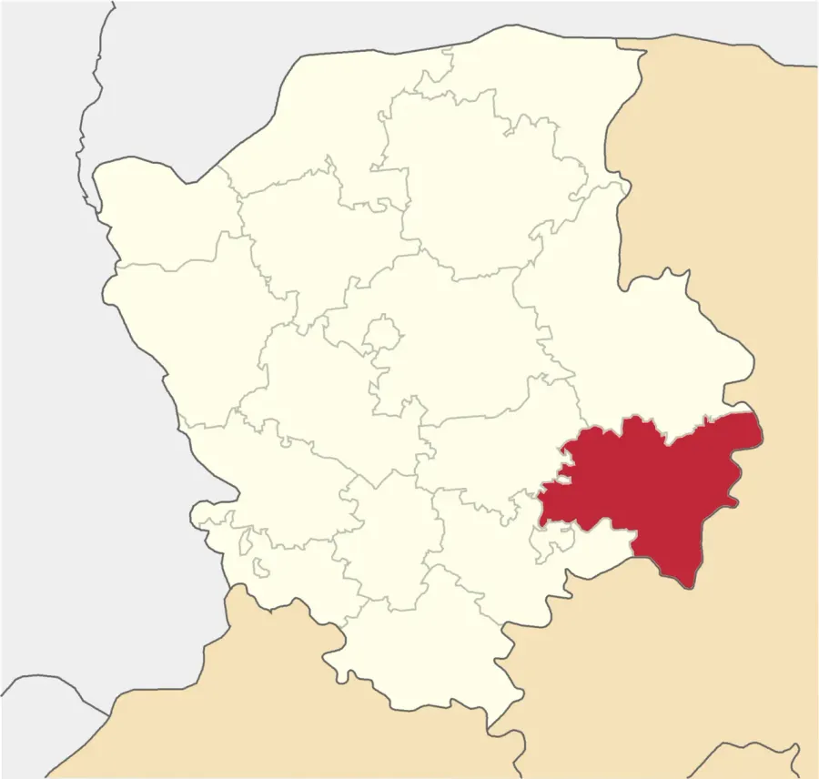 La carte Raïon de Kivertsi