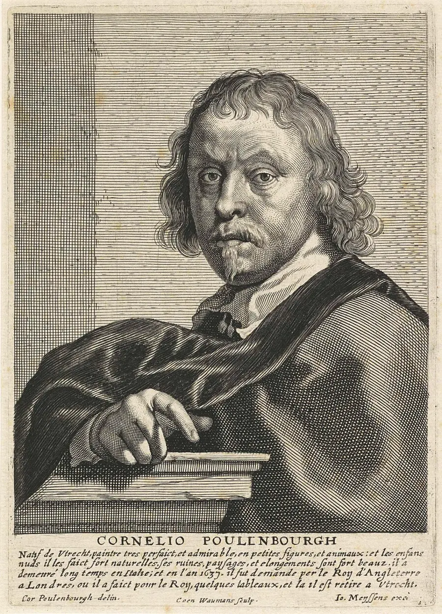 The Cornelis van Poelenburgh card