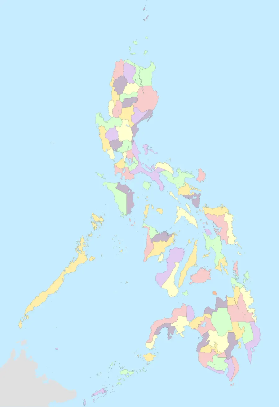 La carte Provinces des Philippines
