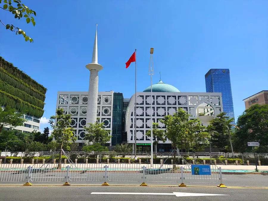 La carte Mosquée de Shenzhen
