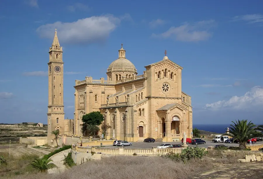 La carte Sanctuaire national Ta' Pinu de Għarb