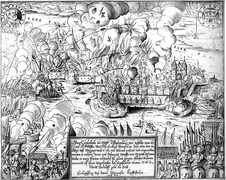 La carte Guerre de Trente Ans