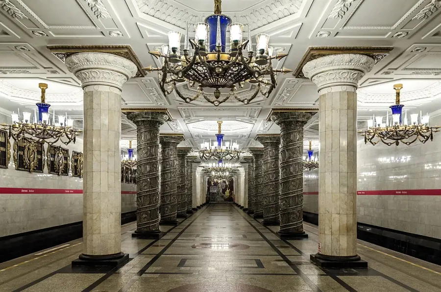 La carte Métro de Saint-Pétersbourg