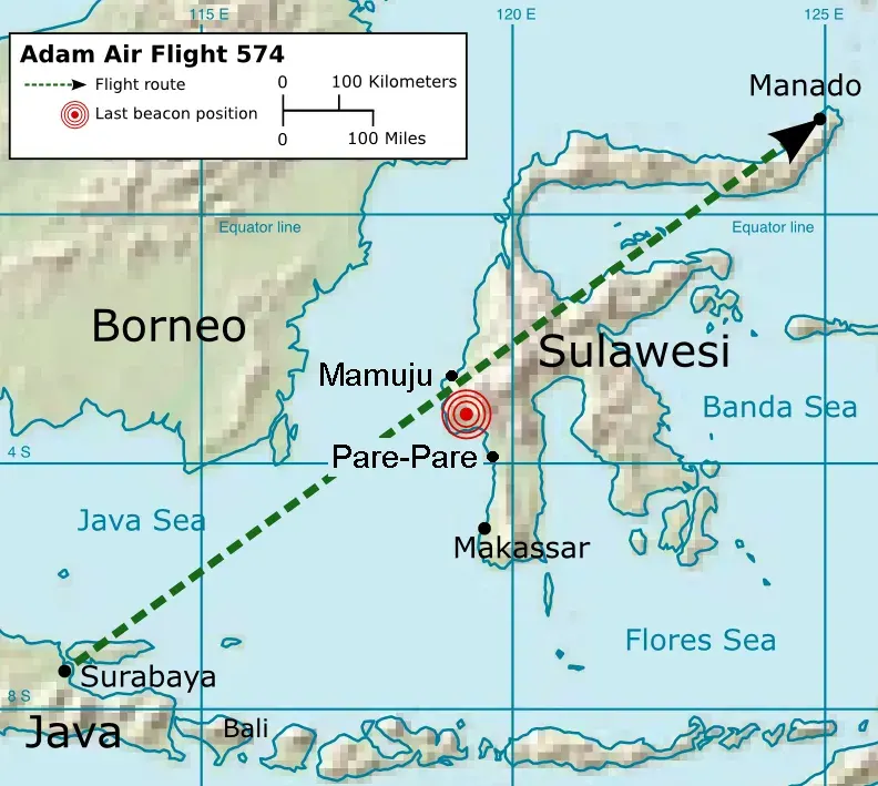 The Adam Air Flight 574 card