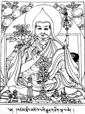 La carte Lobsang Gyatso