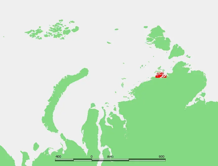 La carte Île Koltchak