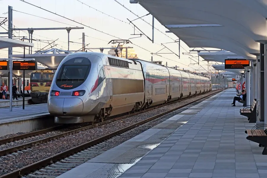La carte LGV Tanger - Kénitra