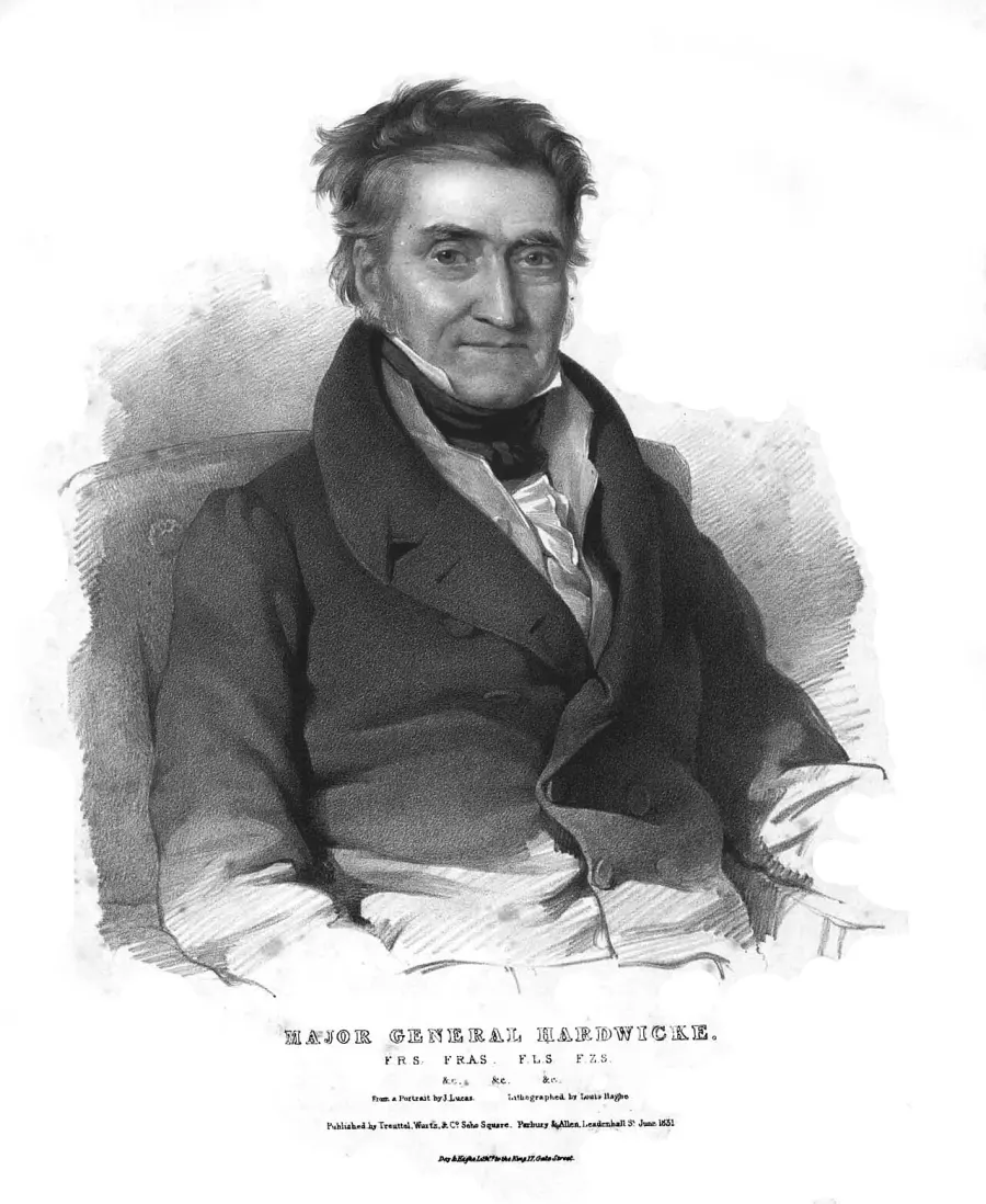 La carte Thomas Hardwicke