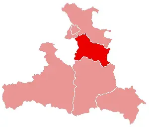 La carte District de Hallein