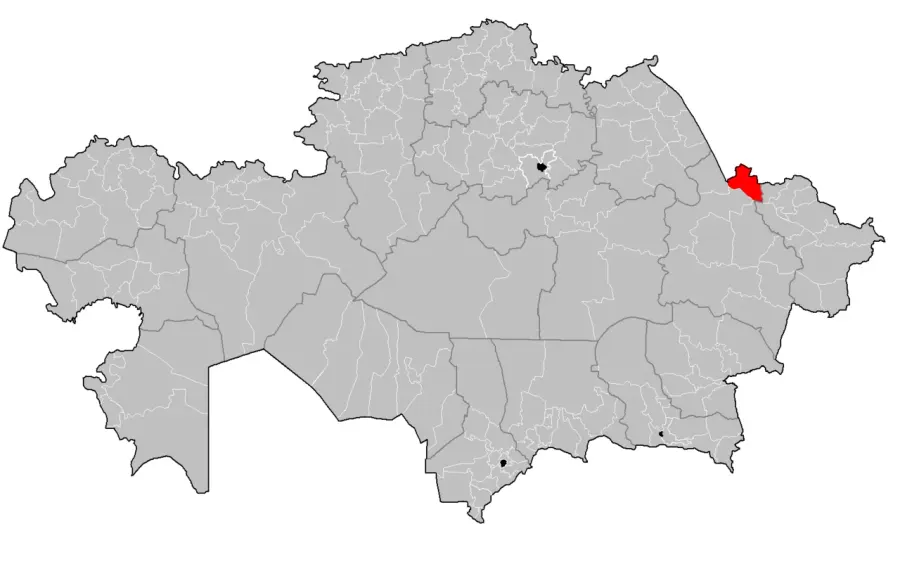 La carte District de Borodulikha