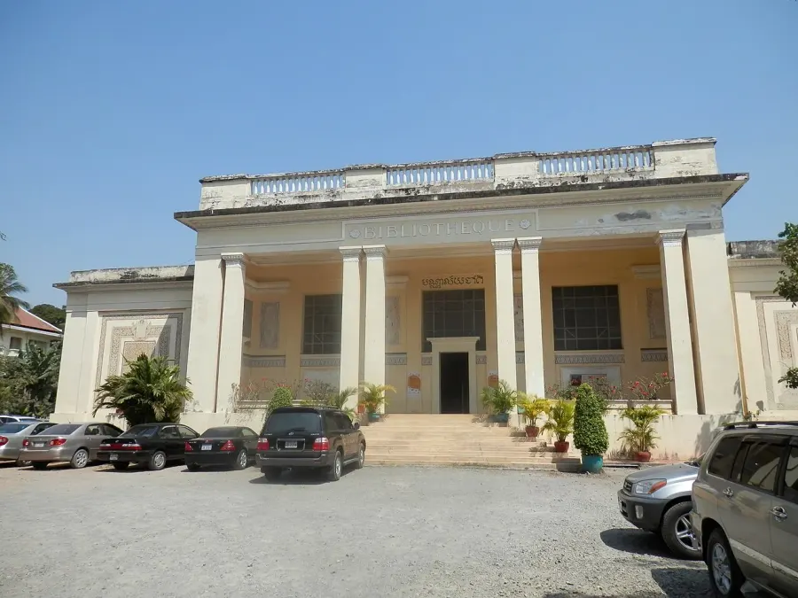 La carte Bibliothèque nationale du Cambodge