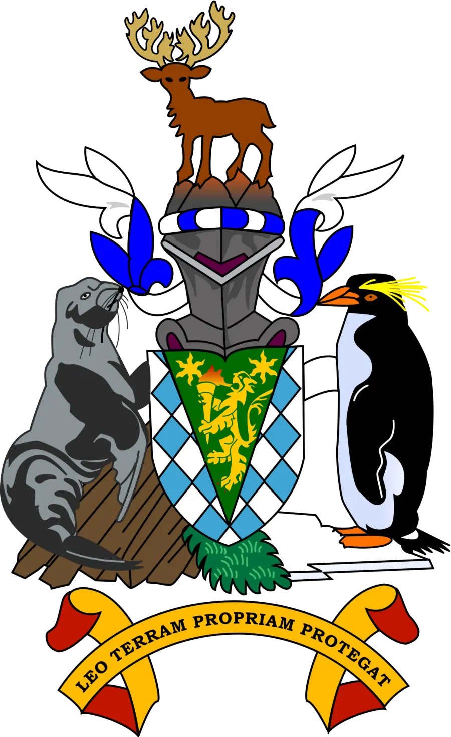 The Coat of arms of South Georgia and the South Sandwich Islands card