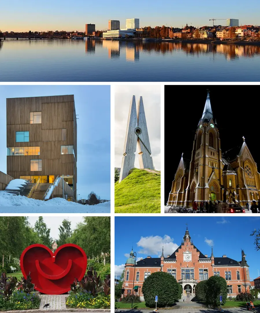 La carte Umeå