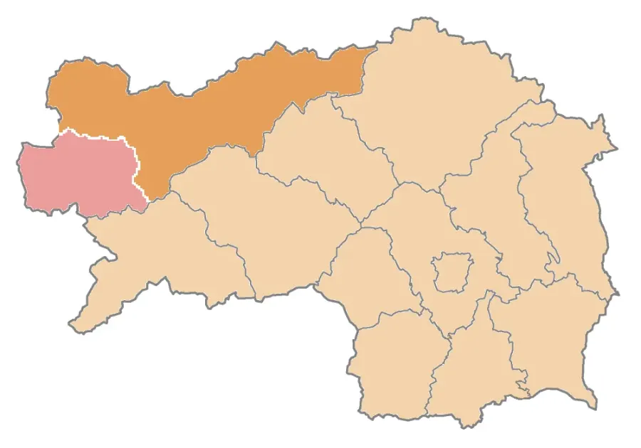 La carte District de Liezen