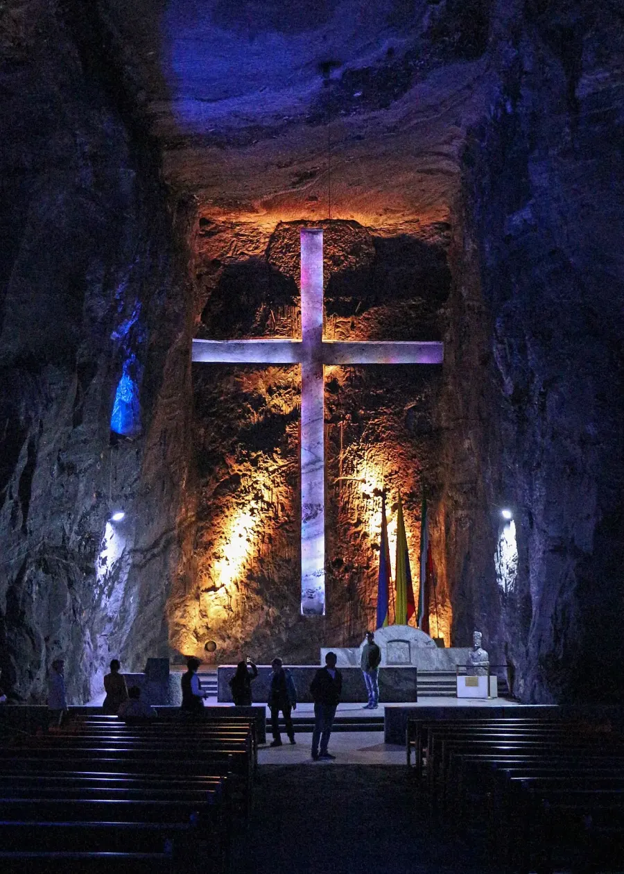 La carte Cathédrale de sel de Zipaquirá