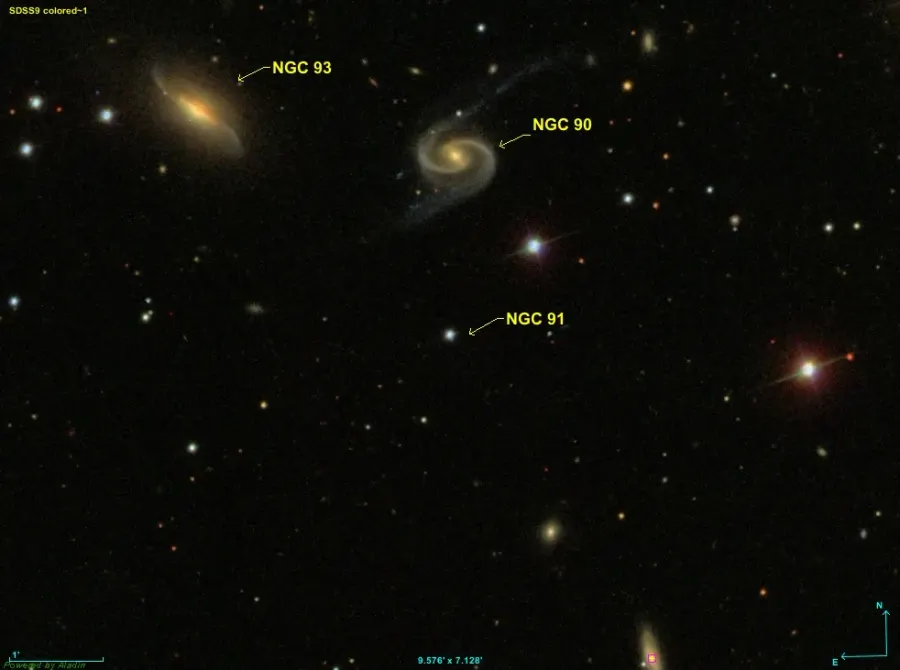 La carte NGC 91