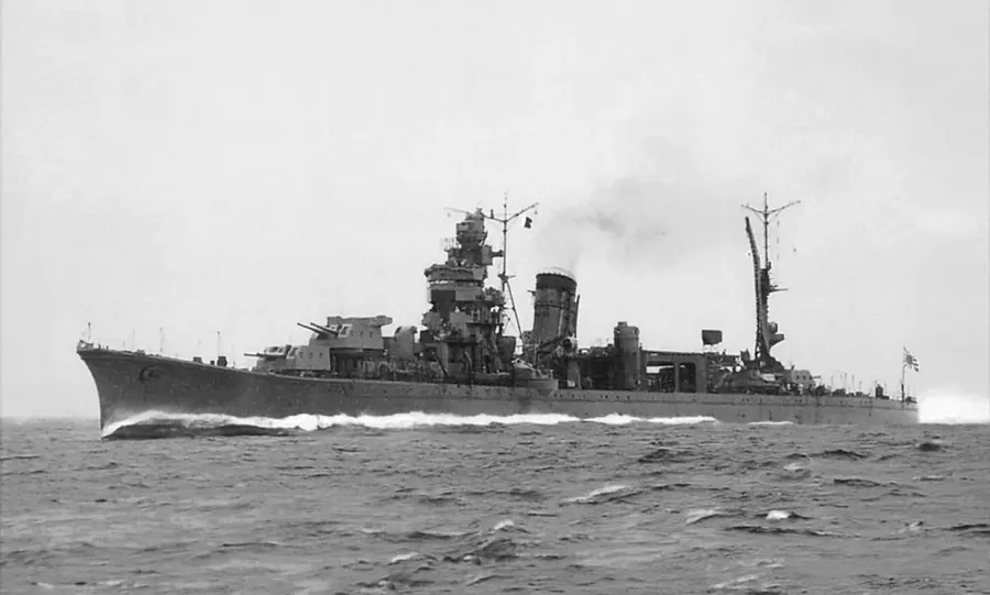 The Japanese cruiser Noshiro card