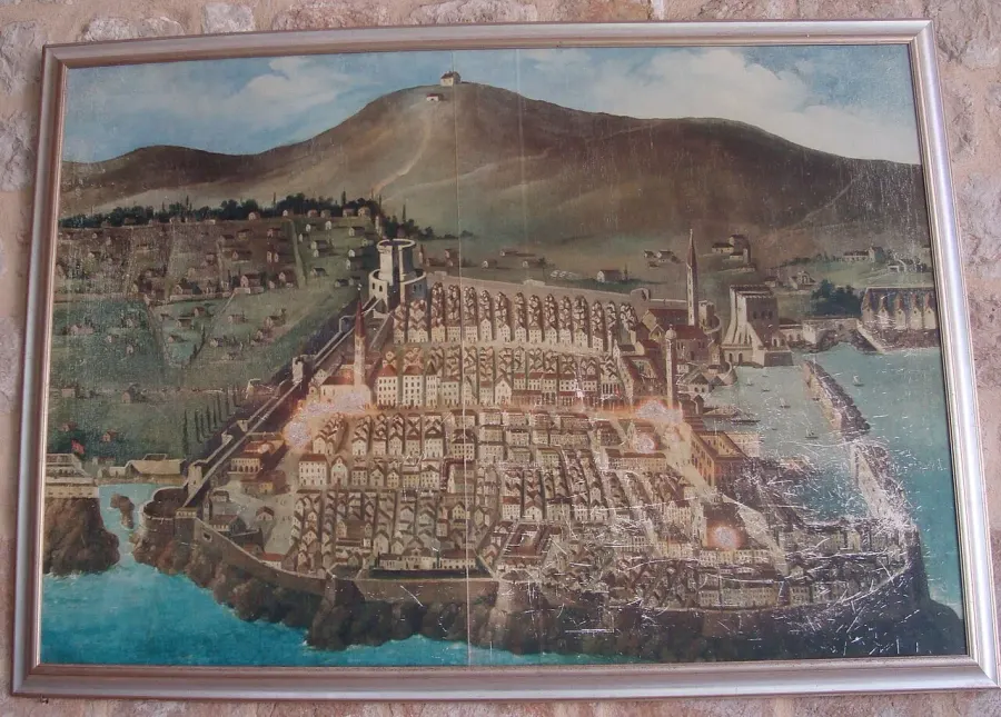 La carte Séisme du 6 avril 1667 à Dubrovnik