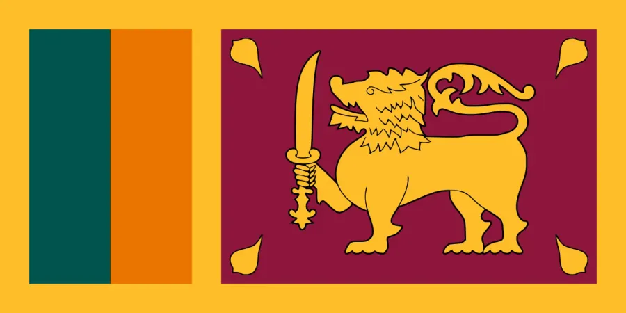 La carte Forces armées srilankaises