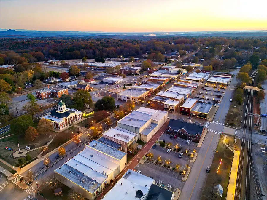 La carte Toccoa